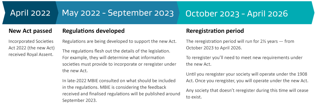 A summary of the timeline to reregistration described in detail below.